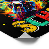 100人の日頭が切れる私は学校の100人の日を粉砕 ポスター (角)