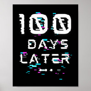 100人の日100日後の学校問題 ポスター