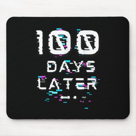 100人の日100日後の学校問題 マウスパッド (正面)