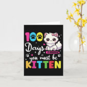 100人の日100日目の子 カード (黄色い花)