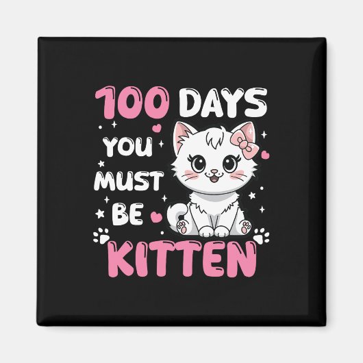 100人の日100日目の子 マグネット (正面)