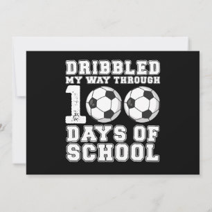 100人の日・スクール・サッカーを通り抜けた 招待状