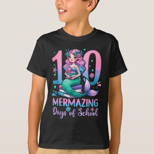 100人学校のマーメイドの日100日 Tシャツ (正面)