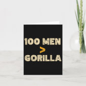 100人対1 Gorilla 100おもしろい人以上 カード (正面)