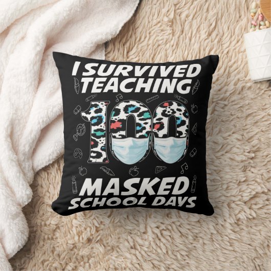 100人生き延びの仮面の学校日 クッション (ブランケット)