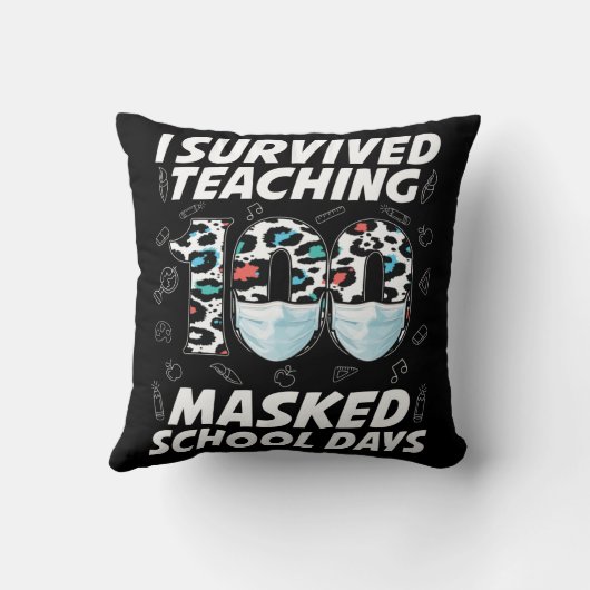 100人生き延びの仮面の学校日 クッション (裏面)