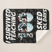 100人生き延びの仮面の学校日 シェルパブランケット (正面(横))