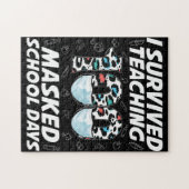 100人生き延びの仮面の学校日 ジグソーパズル (横)