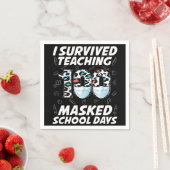 100人生き延びの仮面の学校日 スタンダードカクテルナプキン (インサイチュ)