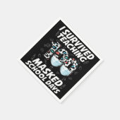 100人生き延びの仮面の学校日 スタンダードカクテルナプキン (角)