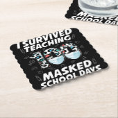 100人生き延びの仮面の学校日 ペーパーコースター (アングル)
