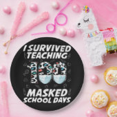 100人生き延びの仮面の学校日 ペーパープレート (パーティー)
