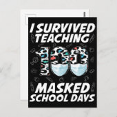 100人生き延びの仮面の学校日 ポストカード (正面/裏面)