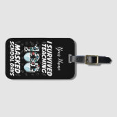 100人生き延びの仮面の学校日 ラゲッジタグ (正面横)