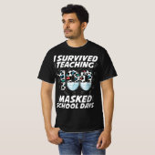 100人生き延びの仮面の学校日 Tシャツ (正面フル)