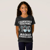 100人生き延びの仮面の学校日 Tシャツ (正面フル)