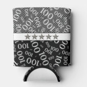 100代誕生日白黒 缶クーラー (裏面)