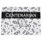 100代誕生日黒番パターン ラージペーパーバッグ (正面)