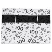 100代誕生日黒番パターン ラージペーパーバッグ (裏面)