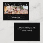 100仮想シャワー写真結婚のライブチャット予算 アドバイスカード (正面/裏面)