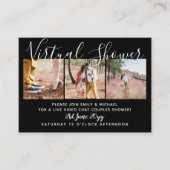 100仮想シャワー写真結婚のライブチャット予算 アドバイスカード (正面)