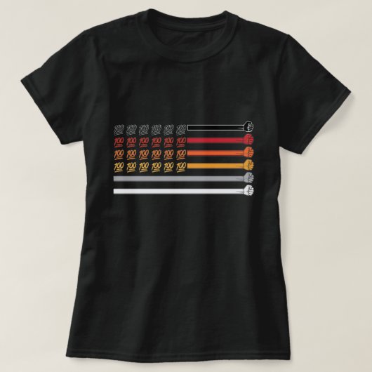 100保フラグTシャツ Tシャツ (デザイン正面)