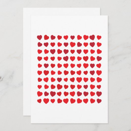 100個のハート、100件のいいね シーズンカード (正面/裏面)