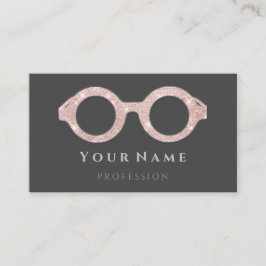 100光バラ眼気に視眼鏡グレー 名刺