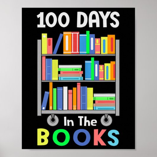 100冊の日の書籍の読司書先生St ポスター (正面)