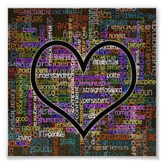 100前向き語 フォトプリント            (正面)