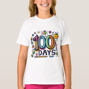 100名の日が楽しめる学校 – 100日目 Tシャツ
