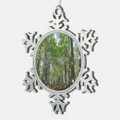 100周年の木道IIエリコットシティメリーランド スノーフレークピューターオーナメント (右)