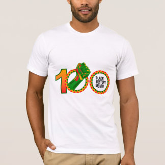 100周年ブラックヒストリーマンステッカーTシャツ Tシャツ