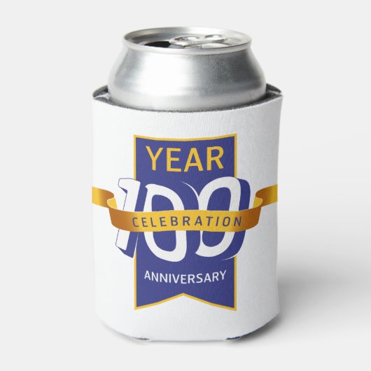 100周年ロゴ 缶クーラー (缶正面)