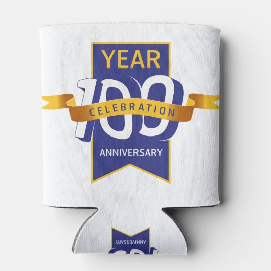 100周年ロゴ 缶クーラー (裏面)