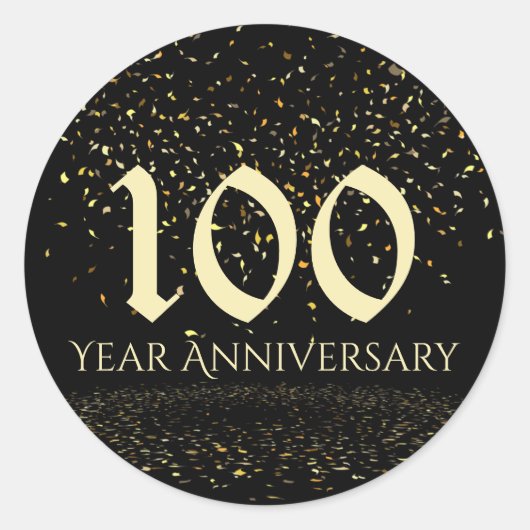 100周年封筒用シール ラウンドシール (正面)