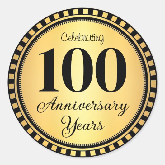 100周年封筒用シール ラウンドシール (正面)