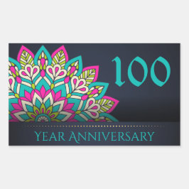 100周年封筒用シール 長方形シール