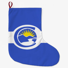 100周年記念シティフラッグ（コロラド）大クリスマスセント ラージクリスマスストッキング