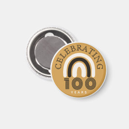 100周年記念モダンデザインマグネット マグネット