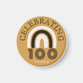 100周年記念モダンデザインマグネット マグネット (正面)