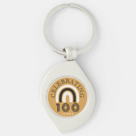 100周年記念モダンデザイン キーホルダー
