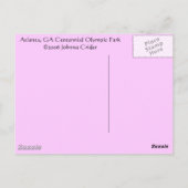 100周年記念公園,アトランタ, GA ポストカード (裏面)