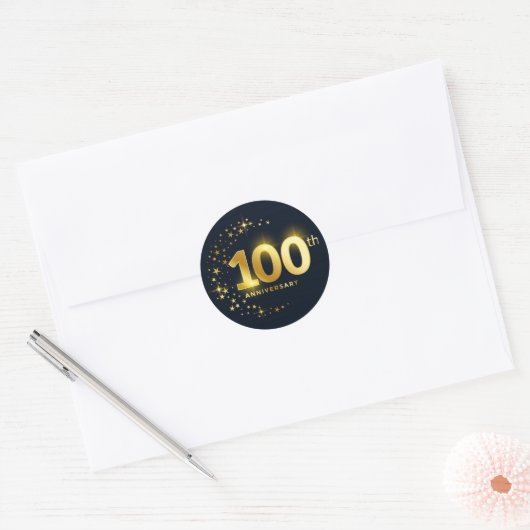 100周年記念封筒用シール ラウンドシール (封筒)