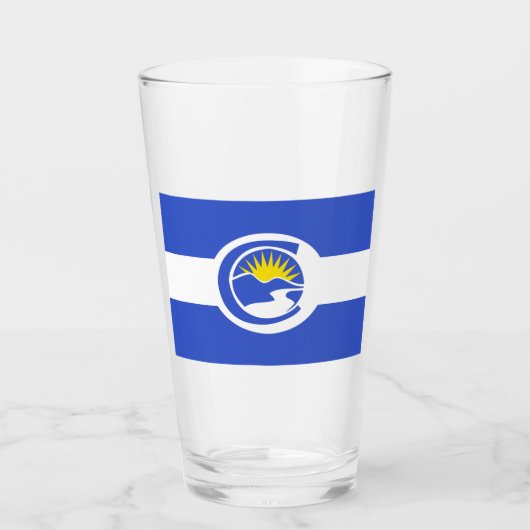 100周年記念州旗(コロラド州) タンブラーグラス (正面)