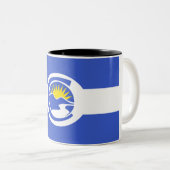 100周年記念州旗（コロラド州） ツートーンマグカップ (正面右)