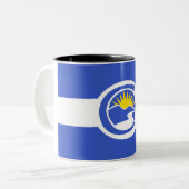 100周年記念州旗（コロラド州） ツートーンマグカップ (正面左)