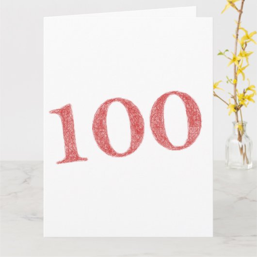 100周年記念 カード (黄色い花)