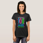 100回のキスでお別れ 100日目の登校日先生 Tシャツ (正面フル)