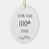 100回目のお誕生日おめでとう セラミックオーナメント (右)